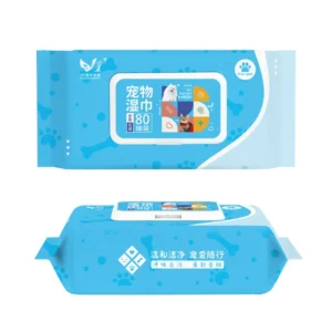 Pet Wet Wipes Unscented Alcohol Free Cleaning Wet Wipes Deodorizing Hypoallergenic Disposable Pet Wipes for Dog