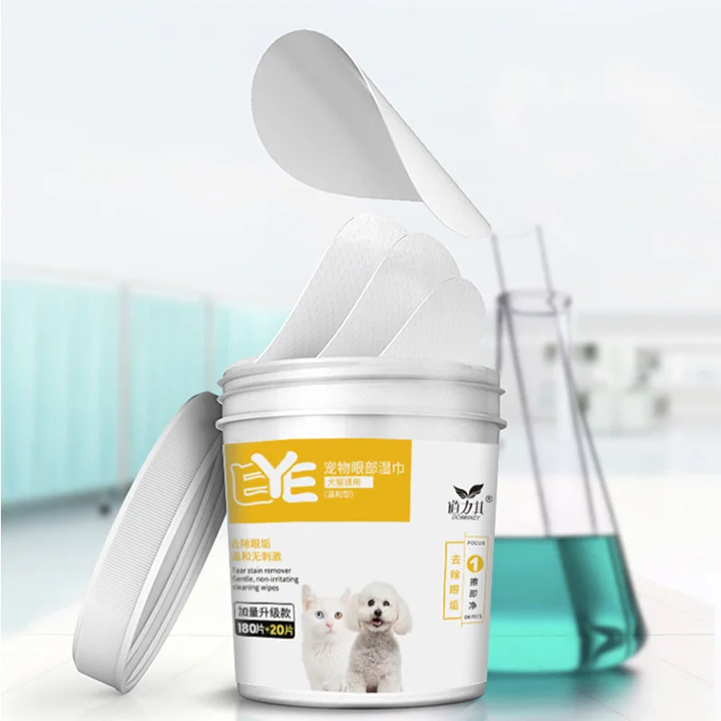 Pet Wet Wipes for Eye Ear Cleaning Dog Cat Tear Clean Pet Wipes