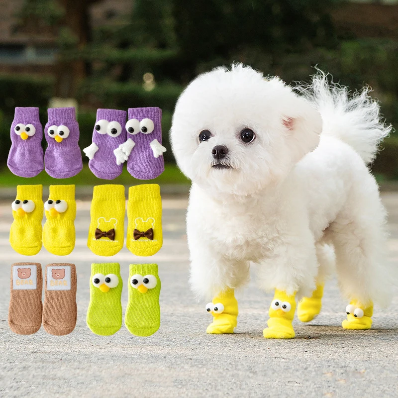 Pet Winter Warm Customized Cute Cat Sock Non slip Dog Socks