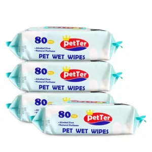 Pet Wipes Cleaning Wipes for Dog Cat Face Wipes Natural Cotton for Pet