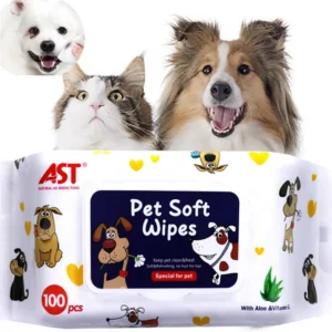 Pet Wipes Pure Water Formula Pet Care Cleaning Deodorizing Wet Tissue No Wash