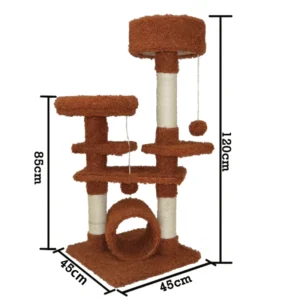 Pet Wooden Cat Trees and Towers Cat Tower Scratcher Furniture
