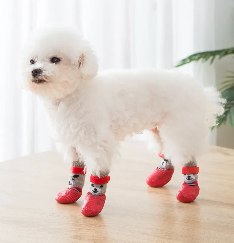Pet waterproof socks Dog and cat slip resistant and durable outdoor sports socks