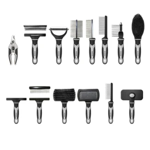 Pets Grooming Tools Double Sided Massage Dished Pet Grooming Set