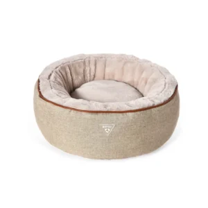 Petstar Luxury Eco Friendly Material Pet Bed Round Calming Plush Pet Bed