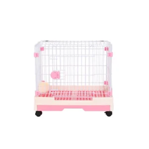 Pink Orange Brown Green Wire Dog Cage With Flot Pointed Roof