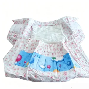 Pink Printed Size S Anti-backflow Disposable Pet Diaper for Female Dog Heat Period Use
