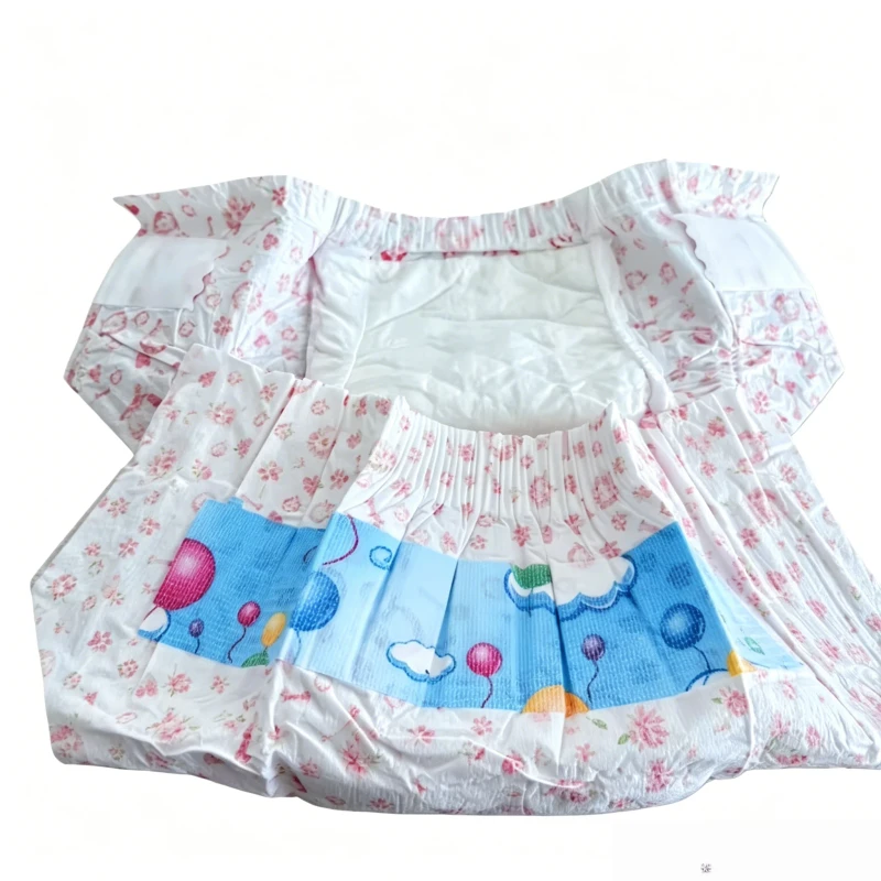 Pink Printed Size S Anti-backflow Disposable Pet Diaper for Female Dog Heat Period Use
