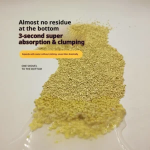 Plant Based Cat Litter Millet Deodorizing and Anti-stick Bottom Yellow Cat Litter