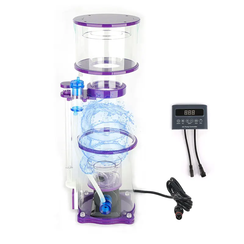 Plastic Aquarium Accessories DC Variable Frequency Pump Protein Skimmer for Marine Fish Tank Seawater