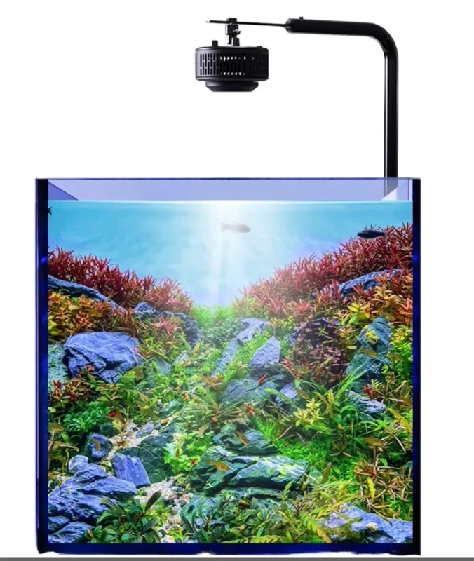 Plastic Aquarium Fish Tank Clear Desktop Fish Tank Home Fish Tank Betta Tank Milk White Plus 34