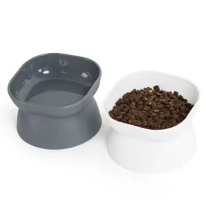 Plastic Cat Food Bowl Collection Feeder Waterer Slow Feed Bowls
