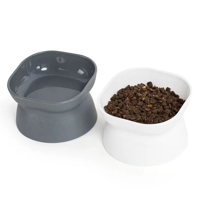 Plastic Cat Food Bowl Collection Feeder Waterer Slow Feed Bowls