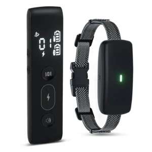 Plastic Eco-Friendly Dog Training Collar Rechargeable IP68 Waterproof Design Bark Control Electric Remote