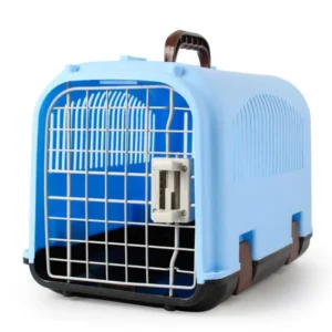 Plastic Flight Dog Travel Carrier Pet Transport Box for Small Dogs