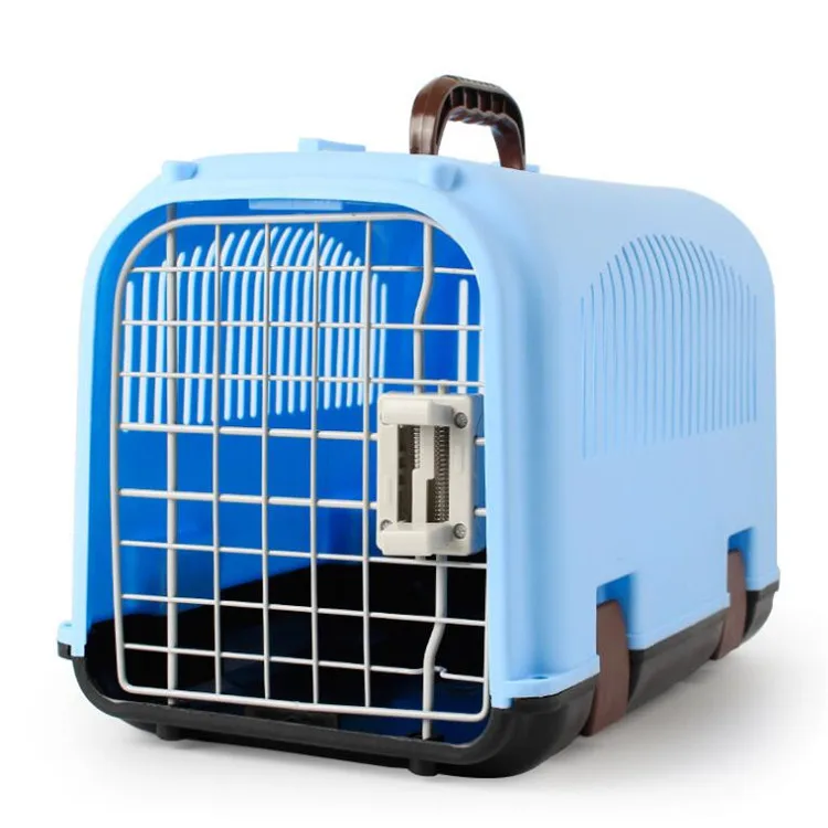 Plastic Flight Dog Travel Carrier Pet Transport Box for Small Dogs