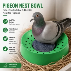 Plastic Mesh Pigeon Nest Bowl Anti Tip Breeding Hatching Nest Cup for Pigeon Supplies