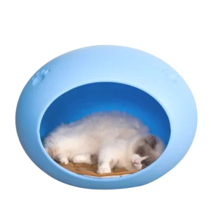 Plastic Pet Bed Sleeping Cool Cat Dog Bed Semi Closed Design