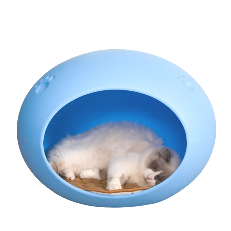 Plastic Pet Bed Sleeping Cool Cat Dog Bed Semi Closed Design