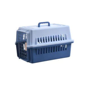 Plastic Pet Carrier Portable Travel Breathable Cat Dog Transport Air Box