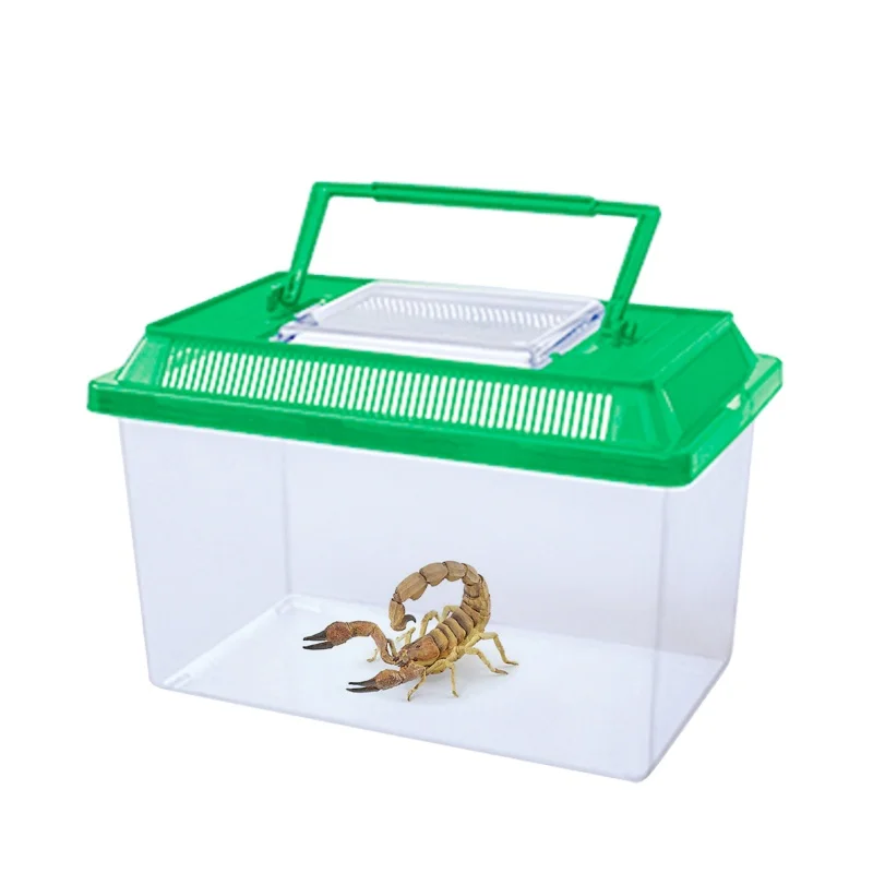Plastic Reptile Carrier Small Terrariums for Hermit Crabs Lizards