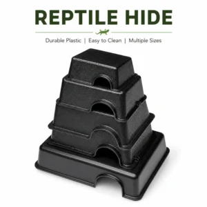 Plastic Reptile Hide Box Hide Cave for Gecko Snake Lizard Terrarium Shelter Habitat Accessory