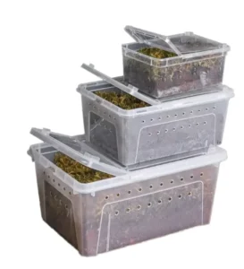 Plastic Reptile Terrarium and Hibernation Box Ventilated Cage for Turtles Spiders Horned Frogs and Geckos
