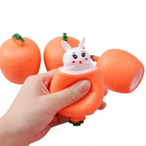 Plastic Small Animal Rabbit Squeeze Cup Music Decompression Toy Bulk Supply