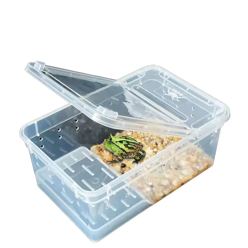 Plastic Snake Reptile Breeding Box Gecko Spider Cage Reptile Box for Amphibious Reptile Pets