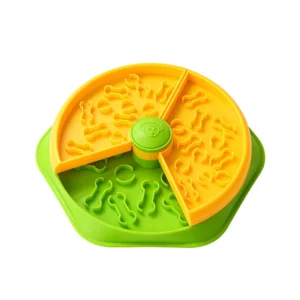 Plastic Tiered Slow Feeding Rotating Pet Bowl for Dogs and Cats Training Feeder Dish