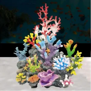Plastic and Resin Landscaping Fish Tank Accessories for Coral Aquarium Decoration Large Size