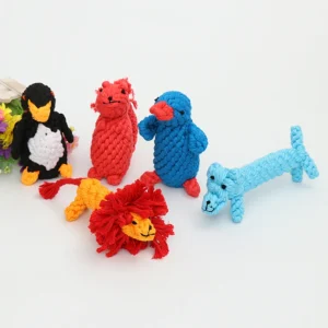 Plush Dog Toys Plush Squeaky Stuffed Animal Shaped Chew Set Pet Dog Toys
