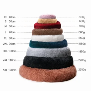 Plush Eco Friendly Dog Accessories Custom Designer Washable Elevated Large Colorful Soft Luxury Cat Pet Dog Beds