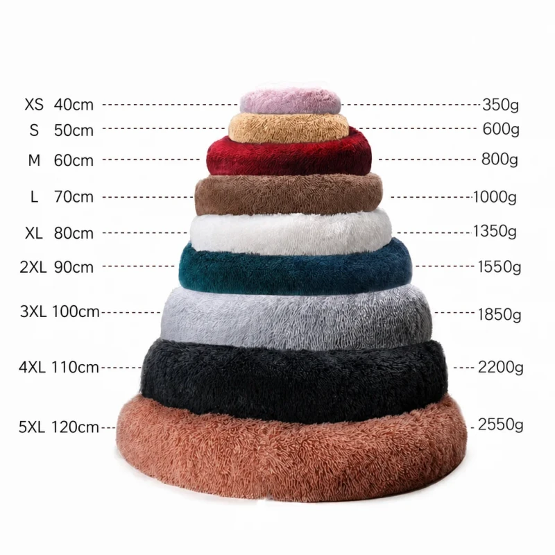 Plush Eco Friendly Dog Accessories Custom Designer Washable Elevated Large Colorful Soft Luxury Cat Pet Dog Beds