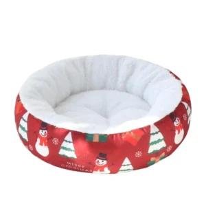 Plush Fleece Square Pet Bed Thick Warm Eco Friendly Hand Washable Cat Bed for Winter