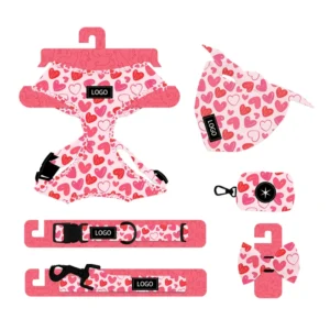 Popular Comfortable Breathable Polyester Padded Air Mesh Buckle Closure Dog Harness Colorful