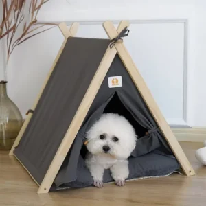 Popular Customized Pet Bed Tent Washable Durable Teepee Cat Dog House Soft Sofa Luxury Indoor