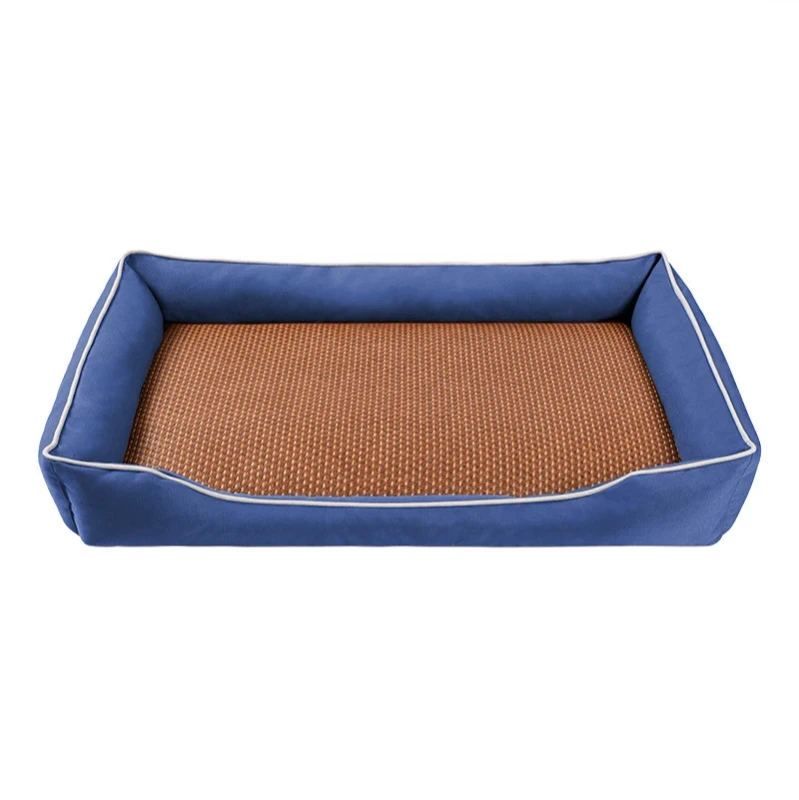 Popular Large Washable Pet Flat Bed Summer Waterproof Dog Bed Sofa Bed With Sponge Filling