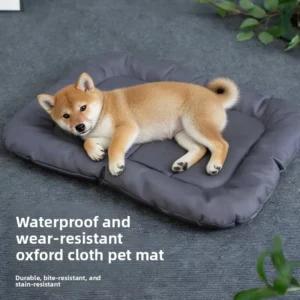 Popular Oval Modern Waterproof Oxford Cloth Sponge Filled Cushion Pet Bed for Cats Dogs Suitable for Indoor Use