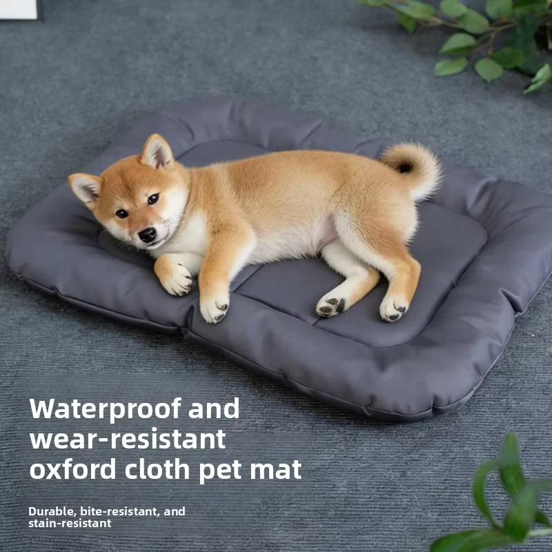 Popular Oval Modern Waterproof Oxford Cloth Sponge Filled Cushion Pet Bed for Cats Dogs Suitable for Indoor Use