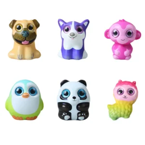 Popular Soft PU Small Plastic Animal Toys for Kids