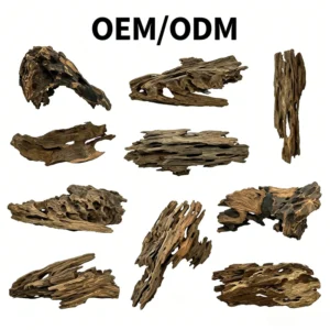 Porous Aquarium Driftwood Shrimp Shelter Breeding Cave Aquascaping Reptile Terrarium Decor