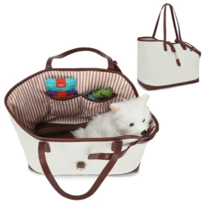 Portable Airline Approved Dog and Cat Carrier Bag Soft Sided Puppy Travel Bag for Hiking for Small Animals Pet Carriers