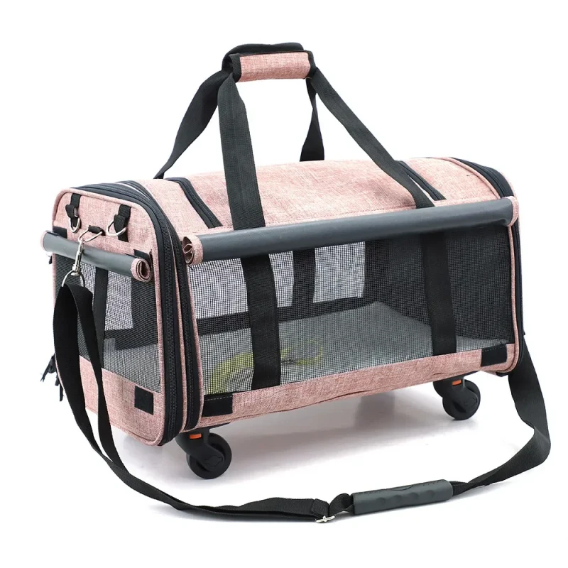Portable Airline Approved Dog and Cat Carrier Bag Soft Sided Puppy Travel Bag for Hiking for Small Animals Pet Carriers