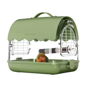 Portable Animal Pet Cages Transparent Large Bird Carrying Outdoor Cage