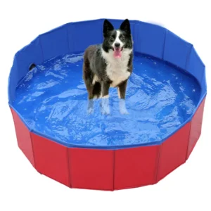 Portable Bath Tub Pet Wading Pool Foldable Hard Plastic Dog Swimming Pool for Grooming Pet Cleaning Sustainable Feature