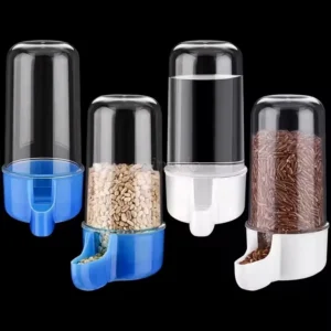 Portable Bird Feeder Food Container Parrot Hanging Drinker Feeder Pigeons Automatic Water Dispenser Bird Food Feeders
