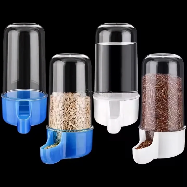 Portable Bird Feeder Food Container Parrot Hanging Drinker Feeder Pigeons Automatic Water Dispenser Bird Food Feeders