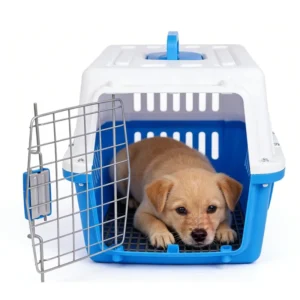 Portable Breathable Plastic Cat Dog Pet Carrier Cage