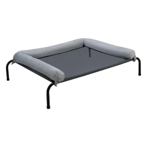Portable Classic Modern Solid Rectangle Raised Cooling Breathable Elevated Dog Pet Bed with Feet for Outdoor Camp All Seasons